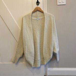 HYFVE Cream Open-Front Cardigan